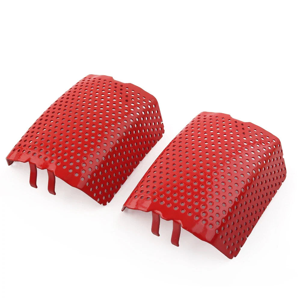 Red Steel Front Caliper Screen Inserts for Harley V-Rod, Touring (2006-2019)