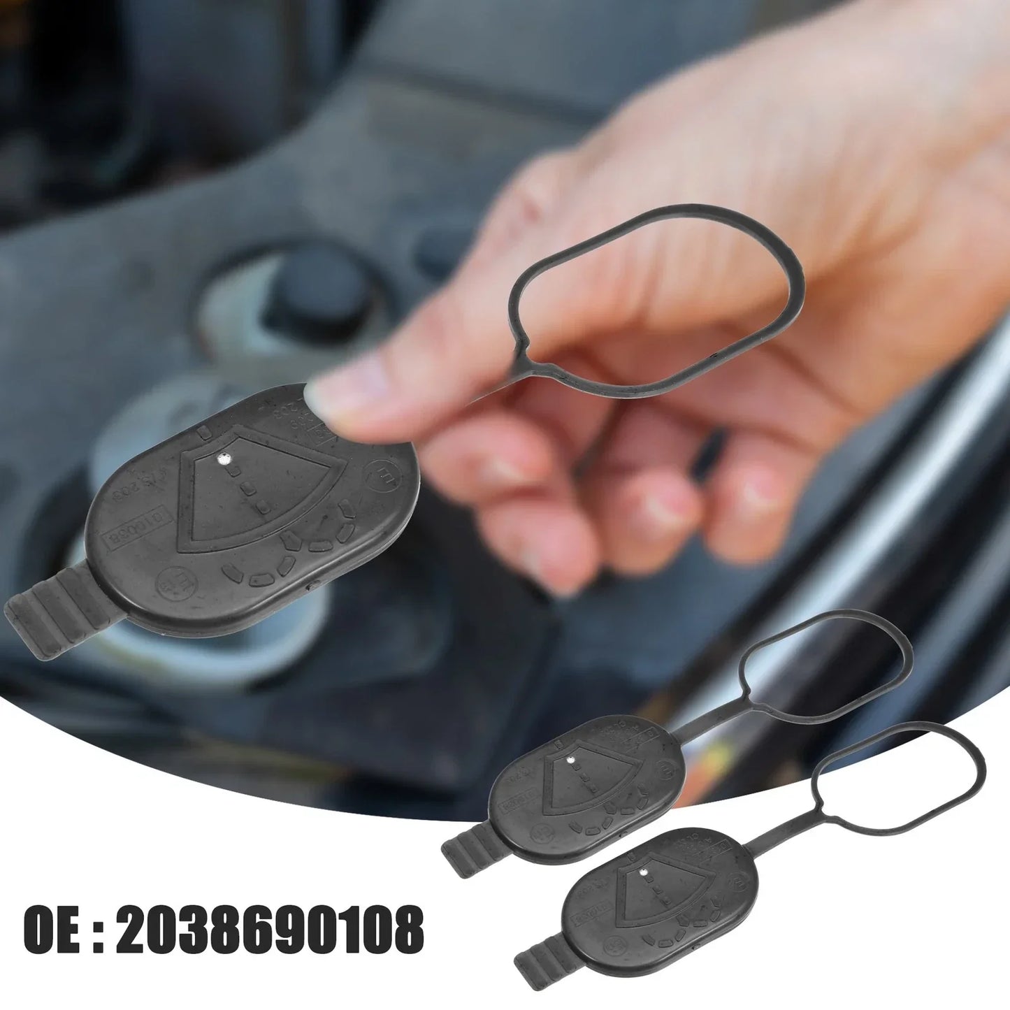 2 x Windshield Washer Fluid Reservoir Caps for Mercedes-Benz CL63 AMG (2007-2014)