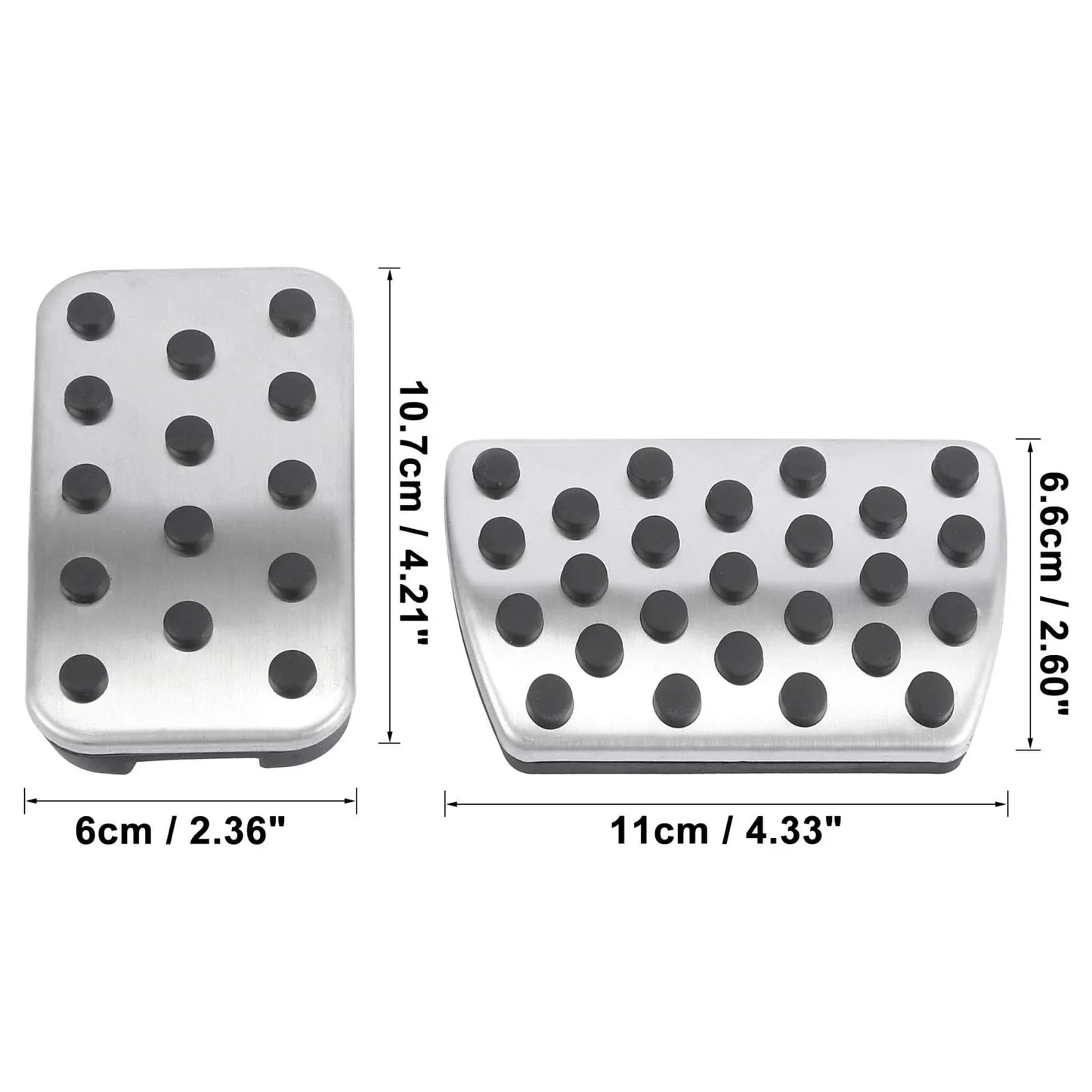 Non-Slip Accelerator Brake Pedal Pads Cover Kit for Honda Accord (2013-2017)