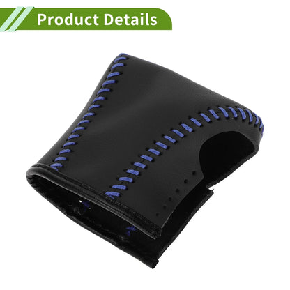 Gear Shift Knob Cover for Lexus ES300h 2018-2023 Black Blue Faux Leather