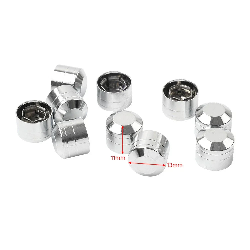10 x Engine Cover Bolts Screw Caps CNC for Harley Twin Cam Dyna Softail Chrome