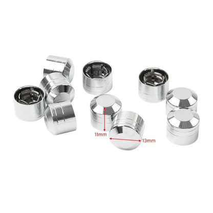 10 x Engine Cover Bolts Screw Caps CNC for Harley Twin Cam Dyna Softail Chrome
