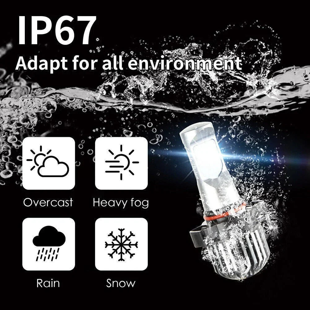 Xenon White 6000K PS24W H16 5202 LED DRL Headlight Bulbs for Car