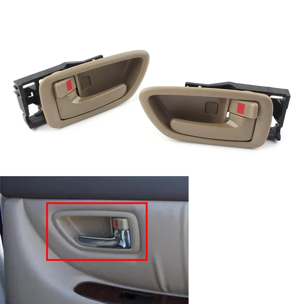Gray Stone Chrome Interior Door Handle Set for Toyota Avalon (2000-2004)