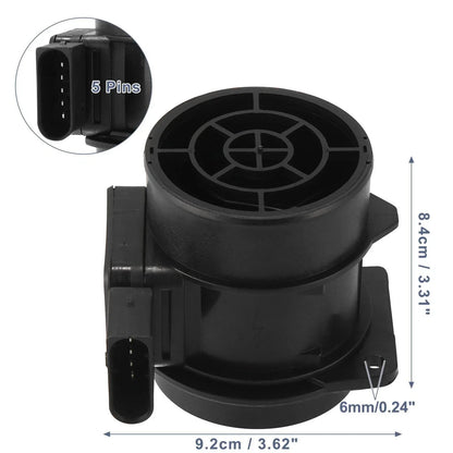 Black Mass Air Flow Meter Sensor 5 Pin for Mercedes-Benz (A-Class, 2000-2004)