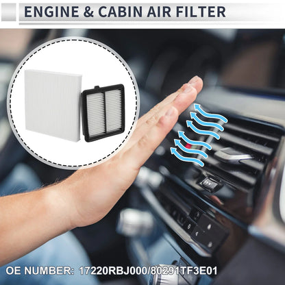 Engine Cabin Air Filter Combo for Honda Insight 1.3L (2010-2014)