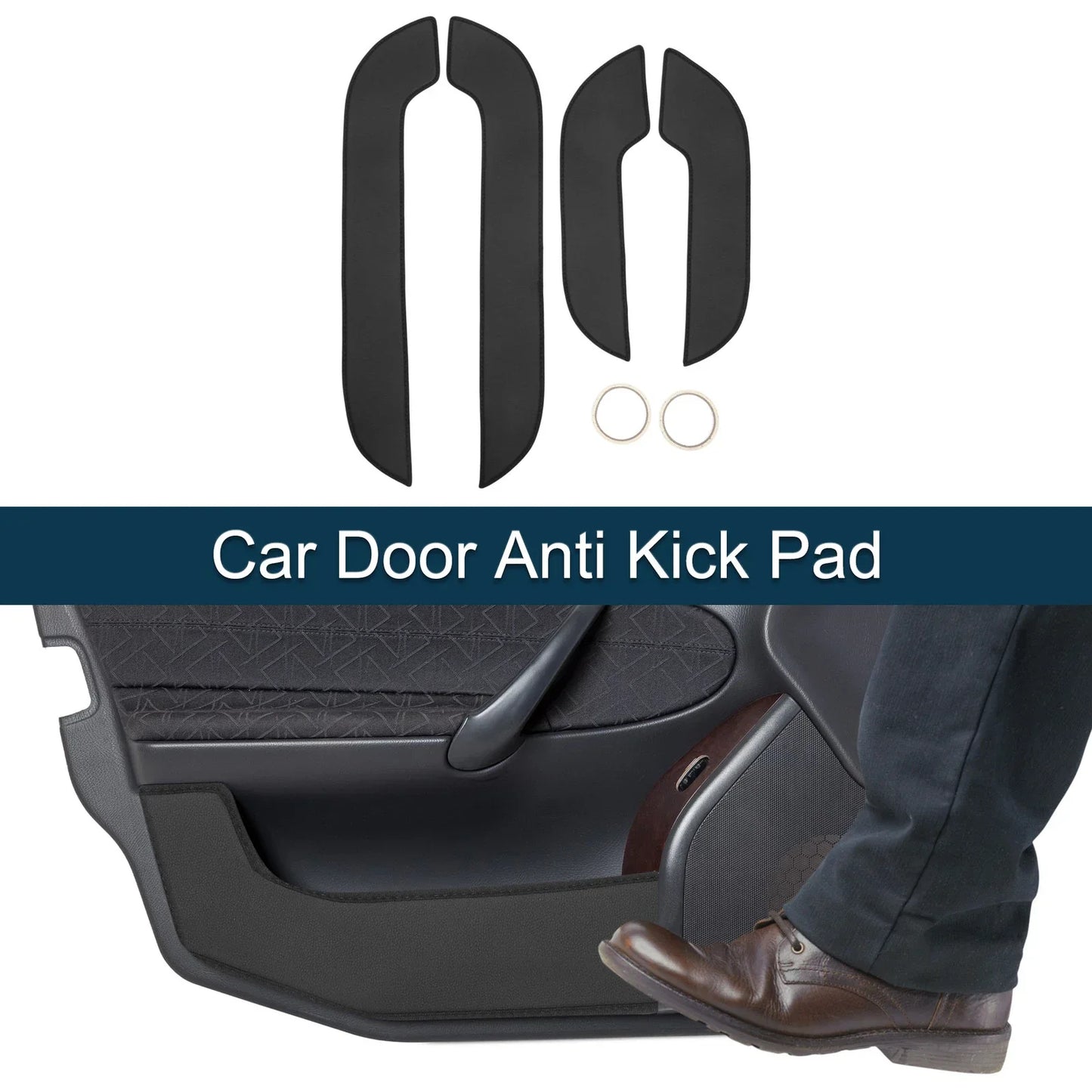Car Door Anti Kick Pad Sticker Protector for Lexus NX300 (2015) - Black Set