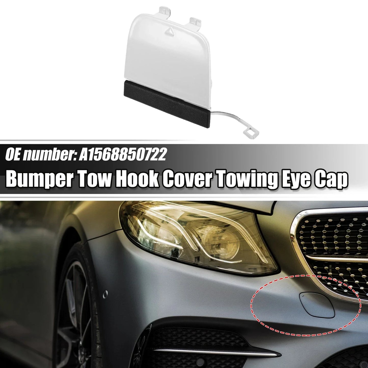 Front Right Tow Hook Cover for Mercedes-Benz GLA 45 AMG (2015-2020)