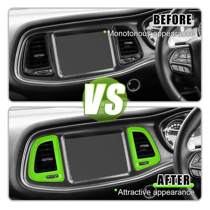 4pcs Center Console Air Vent Trim for Dodge Challenger (2015-2023)