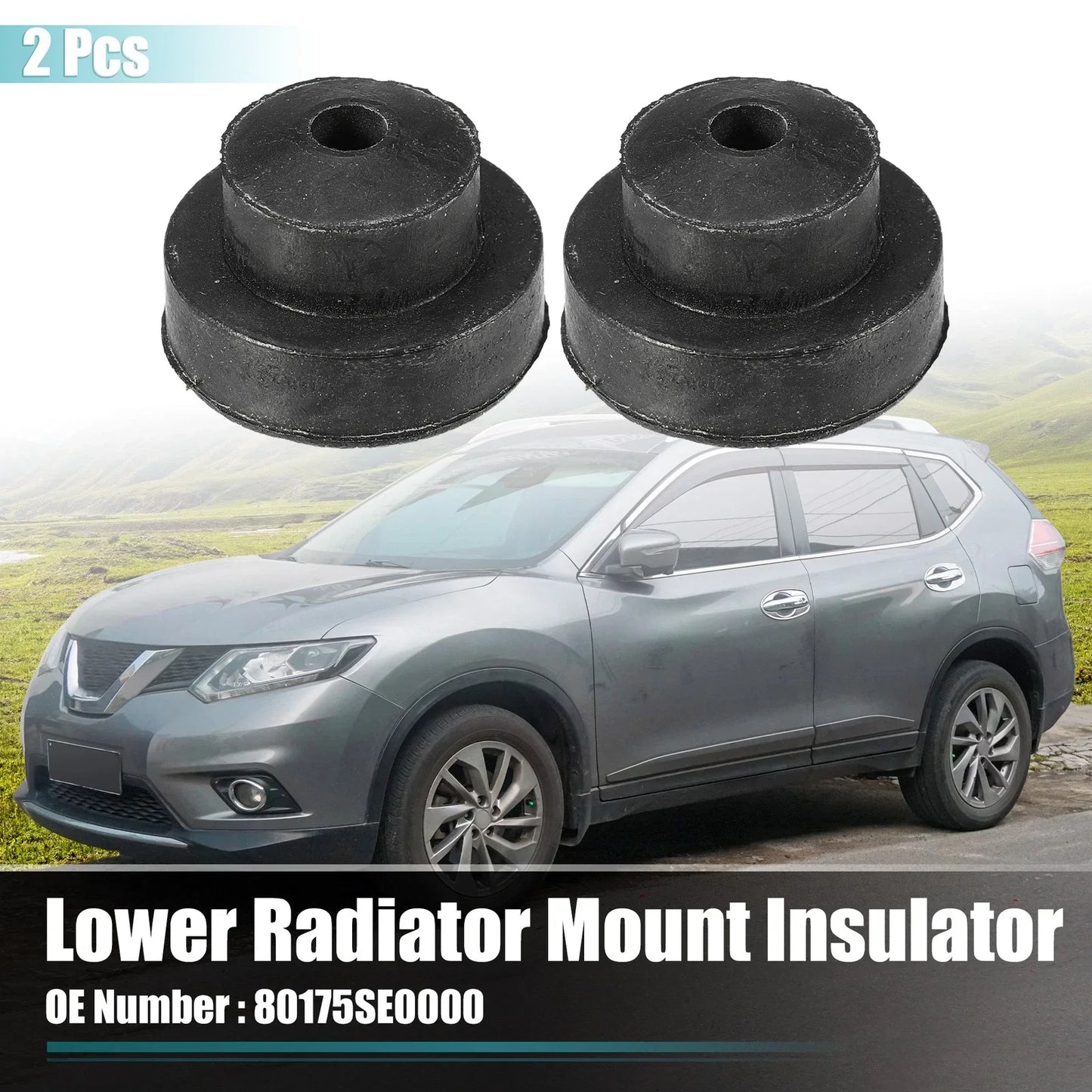 2 x Rubber Pads for Honda Accord Condenser Cushion (Fits Various Years)