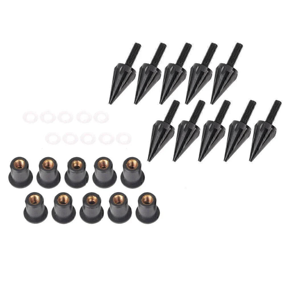 10 x Windshield Spike Bolts Screws for Yamaha Honda Kawasaki Suzuki