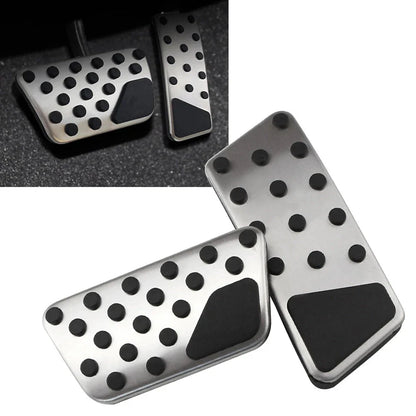 Stainless Steel Gas Brake Pedal Covers for Jeep Wrangler (2007-2017)