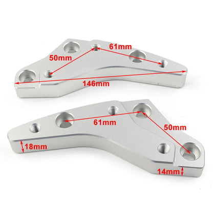 Handlebar Riser Mount Clamp Adapters for BMW K1600GT, K1600GTL (2011-2023)