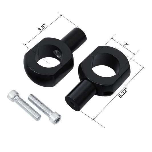 3.5in Rise Handlebar Riser for Harley Dyna Softail Sportster