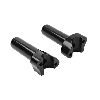 4.5" Black Straight Handlebar Risers for Harley Dyna Sportster Softail