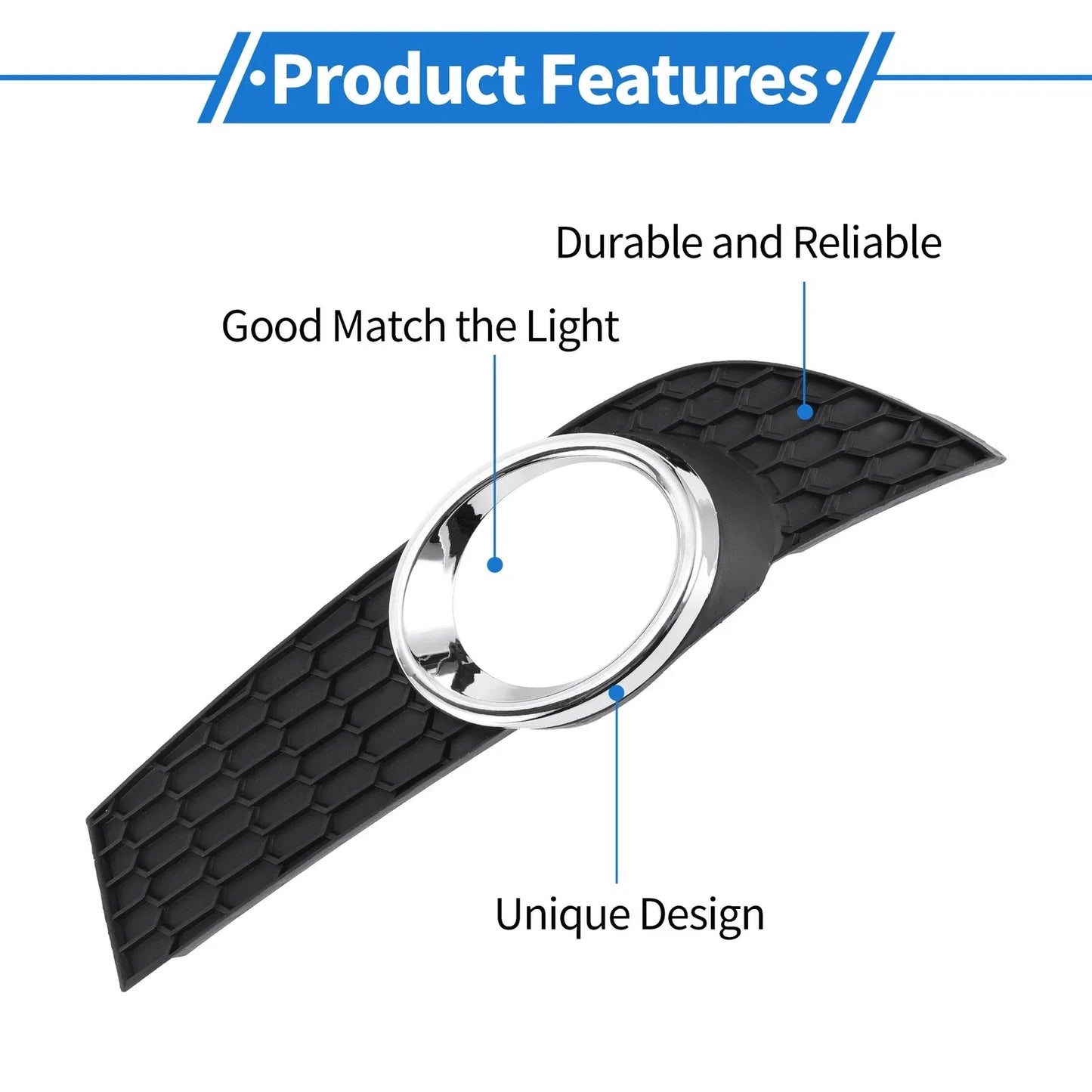 Front Left Fog Light Grill for Chevrolet Aveo (2009-2011)