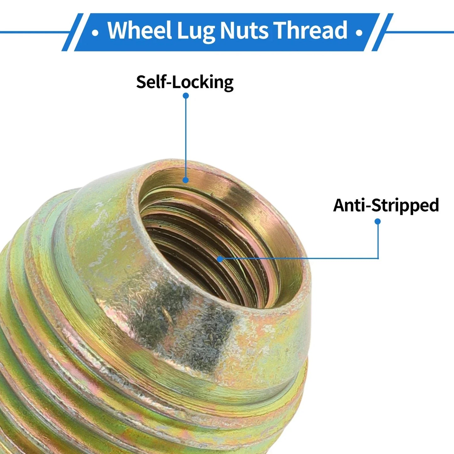 4 x M12x1.5 Wheel Lug Nuts for Chevrolet Aveo (2005-2011)