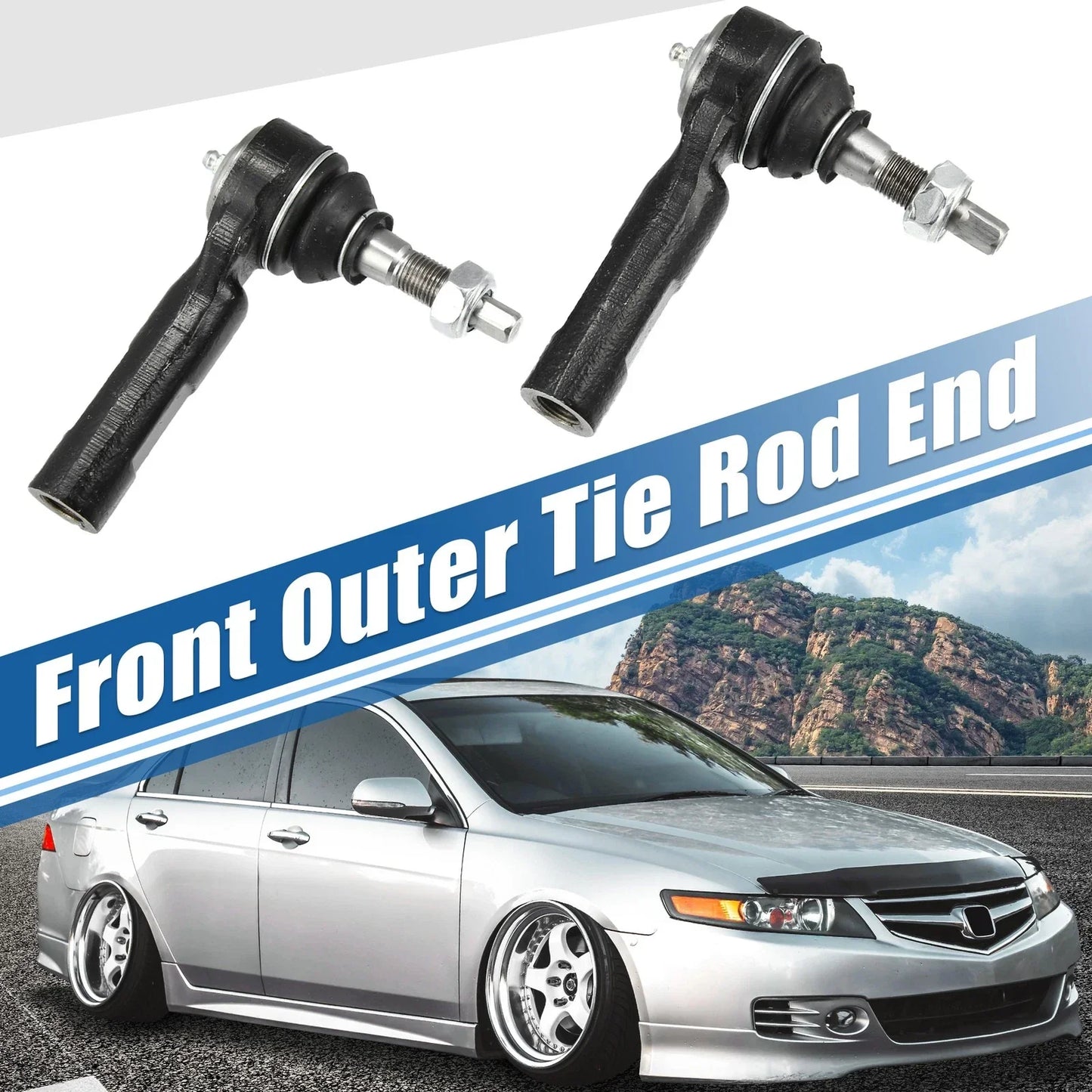 2 x Front Outer Tie Rod End Links for Chrysler 300, Dodge (2005-2010)