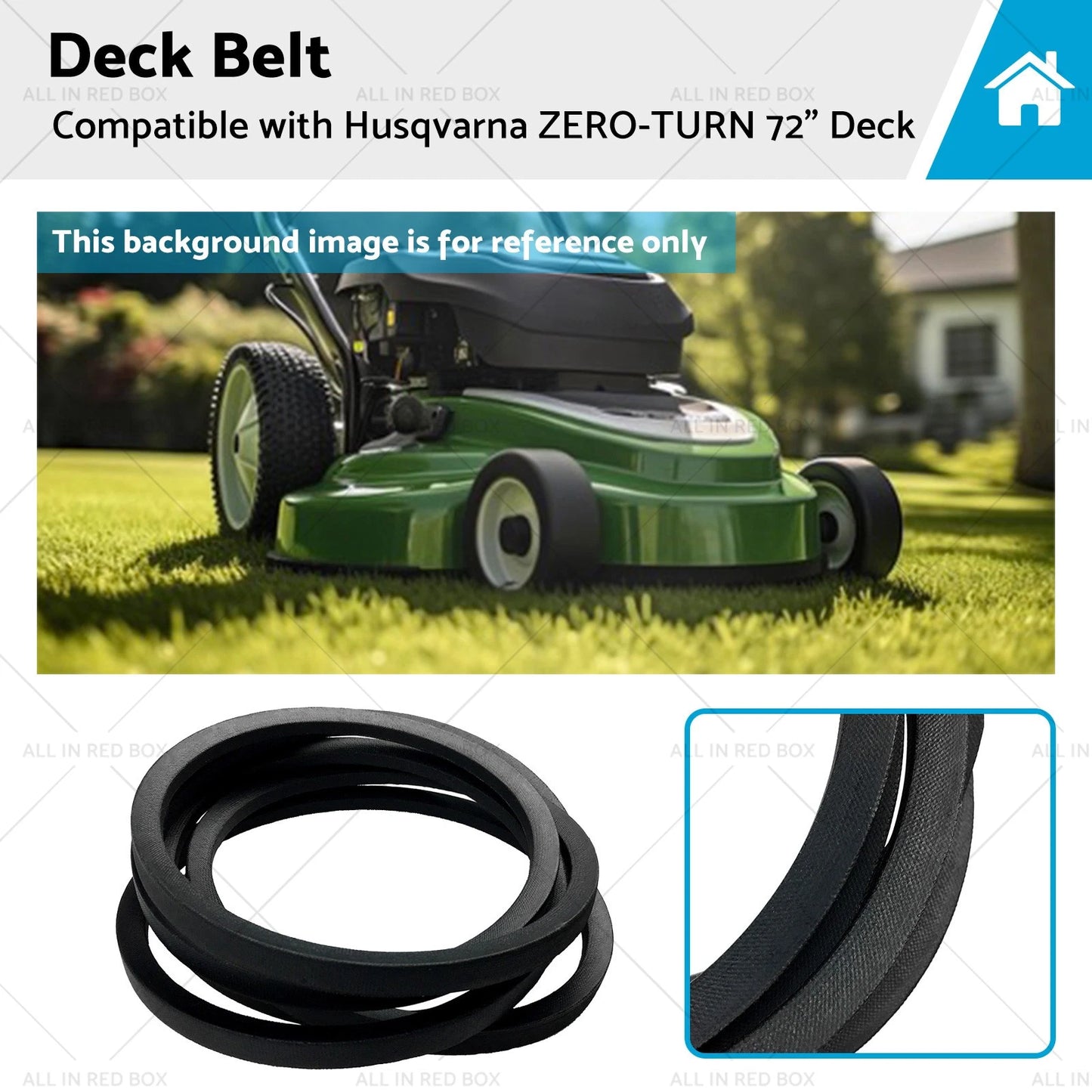 Deck Belt for Husqvarna Z572X 72" Deck (Fits PZ7234FX, PZ72, PZ7234)