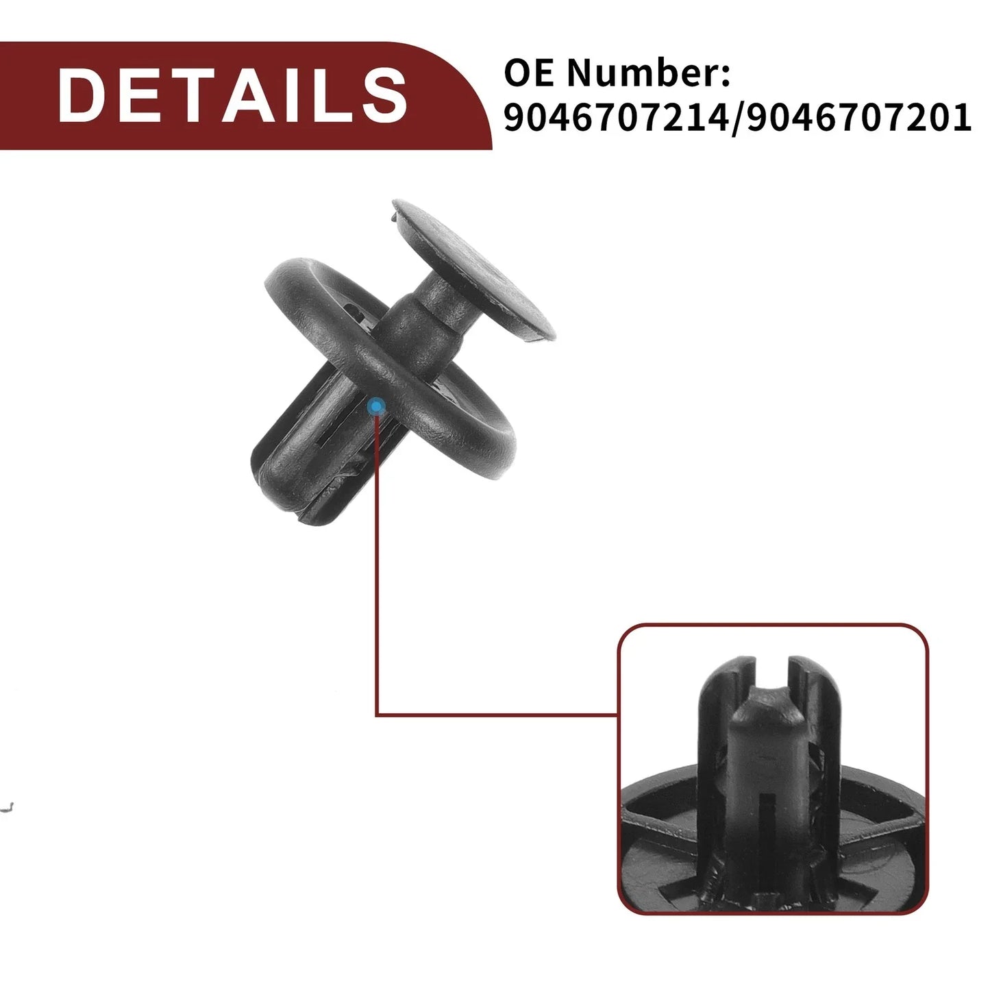 Front Fender Skirt Clips for Lexus CT200h, ES300h (2011-2020) - 15 Pcs
