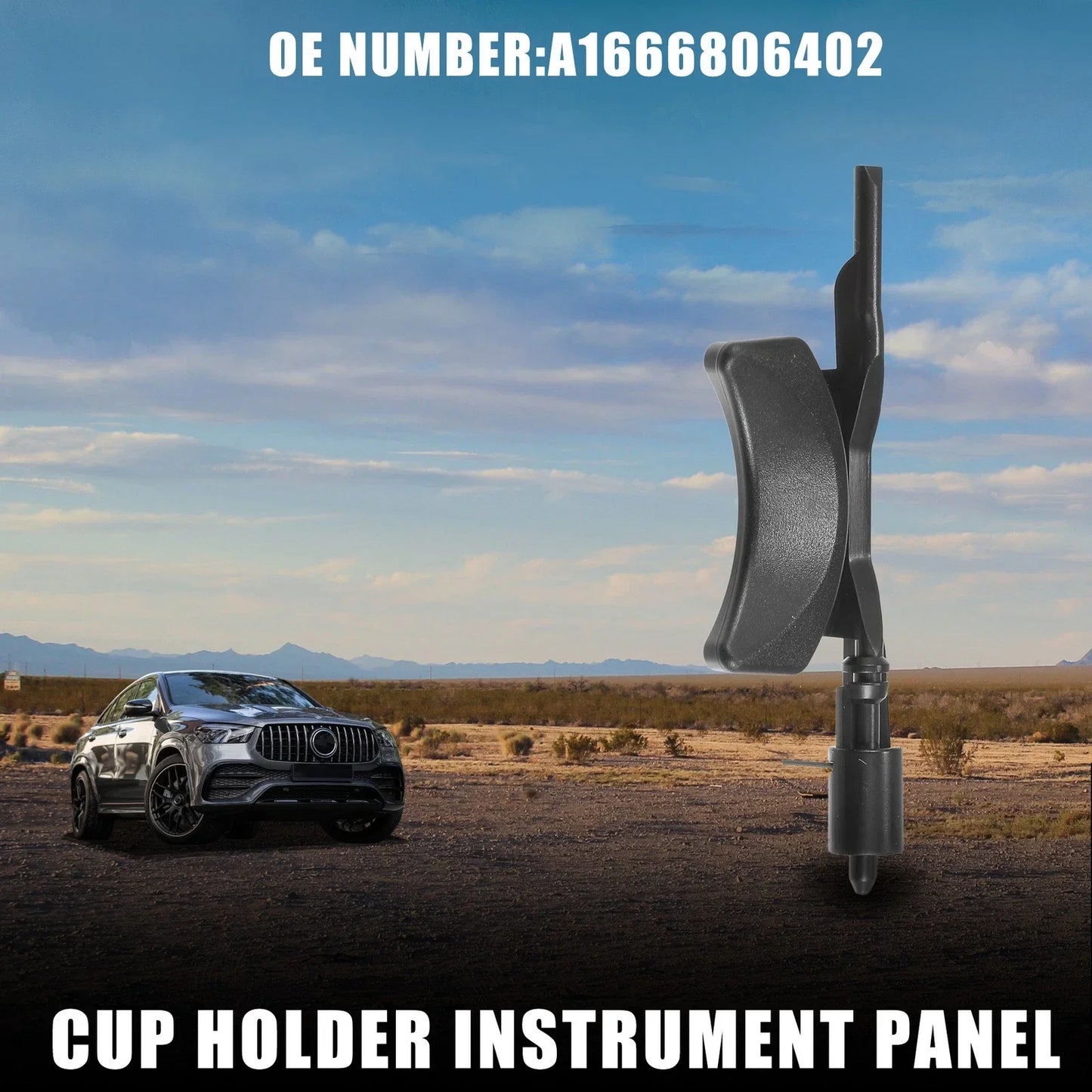 Cup Holder for Mercedes-Benz W166 2012-2015 Right Black Replacement Accessory
