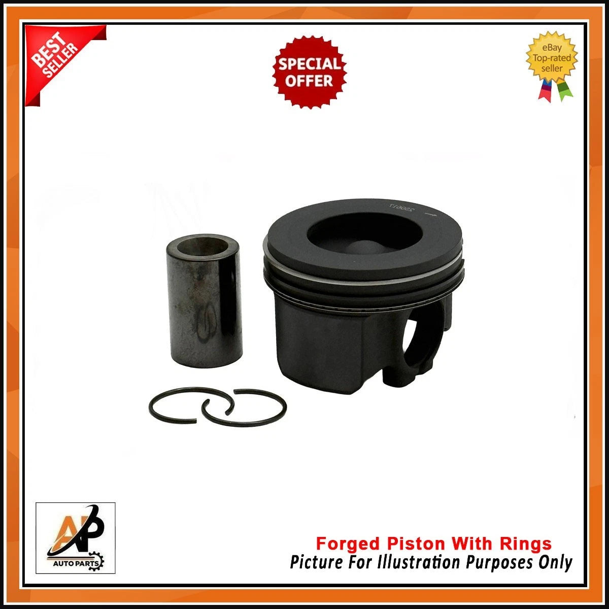 Forged Piston Kit with Rings for Jaguar Land Rover 3.0L Diesel (DT306 2009–2019)