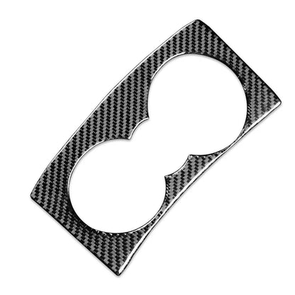 Carbon Fiber Water Cup Holder Panel Cover for Alfa Romeo Giulia (2017-2019)