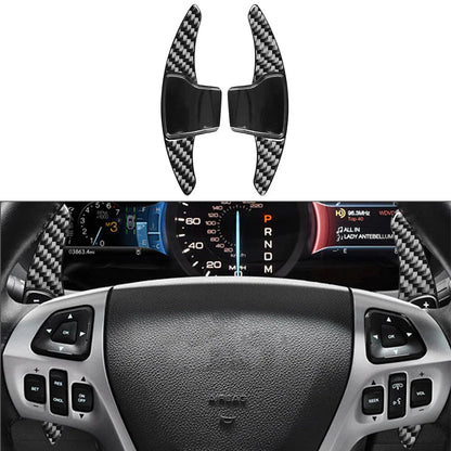 Black Steering Wheel Shifter Paddle Extensions for Ford Explorer (2013-2019)