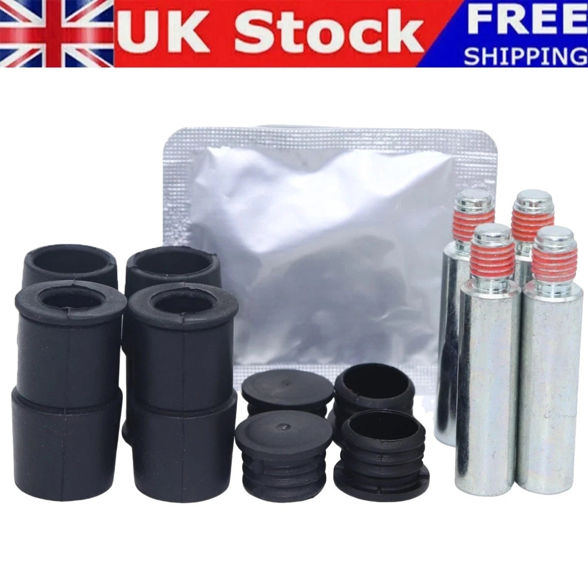 Front Brake Caliper Guide Slider Pin Bolt Kit for Ford Mondeo MK4 MK5 (2007–2024)