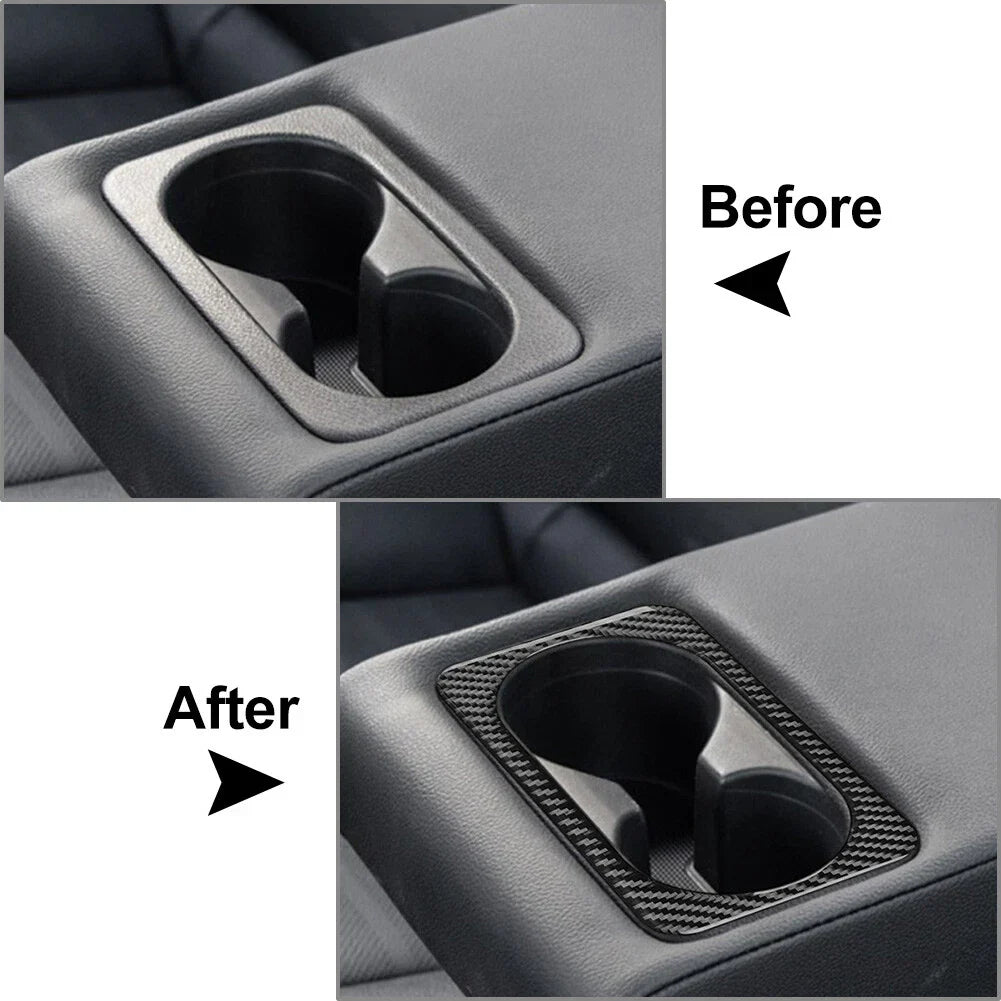 Rear Water Cup Holder Cover Trim for Kia Forte Cerato K3 (2019-2023) Black