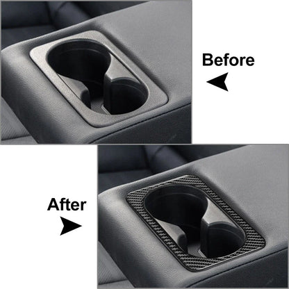 Rear Water Cup Holder Cover Trim for Kia Forte Cerato K3 (2019-2023) Black