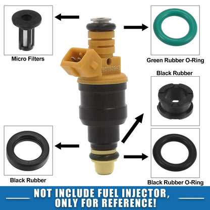 Fuel Injector O Ring Seals 6 x for Honda Odyssey Pilot (2001-2004)