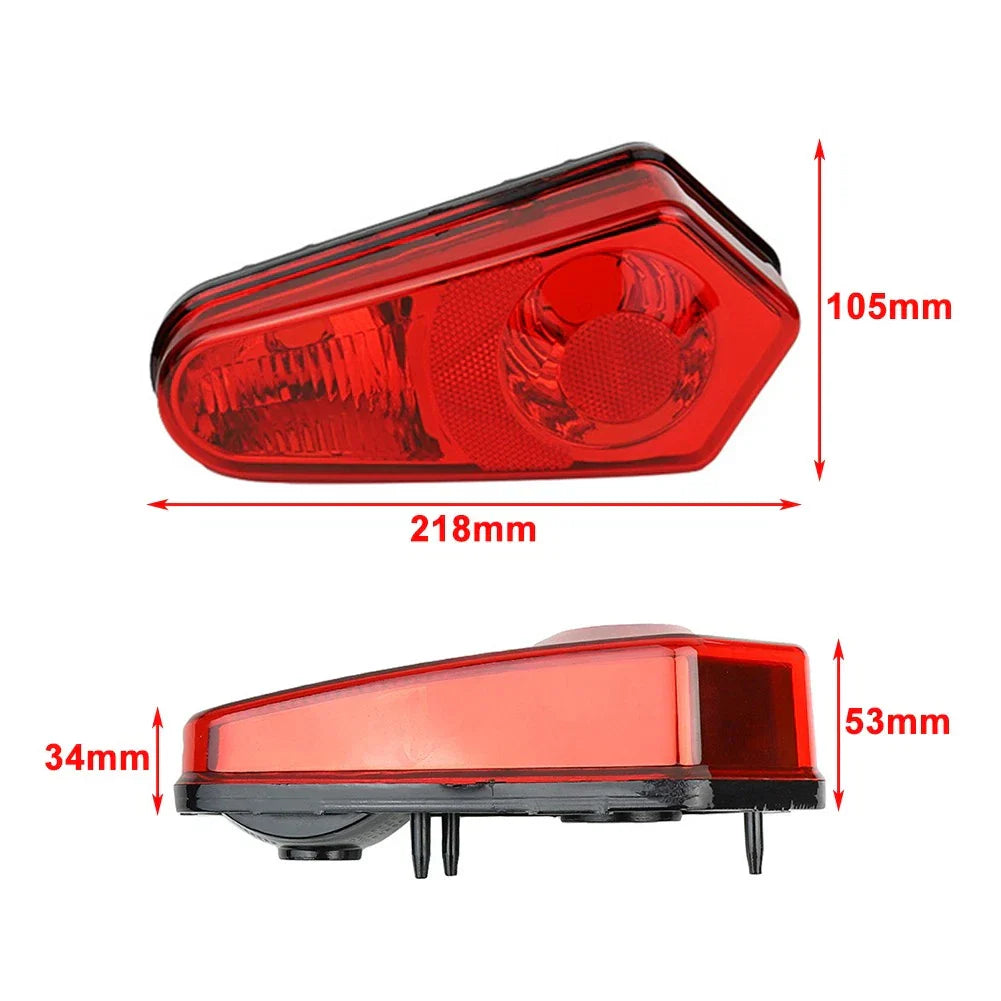 Black Tail Light Covers for Polaris RZR 800, Sportsman 500 (2005-2014)