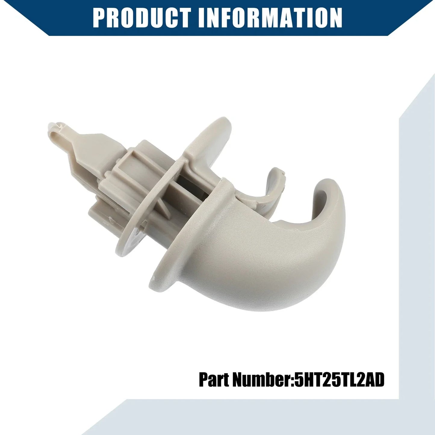 Coat Hook Clothes Hanger for Dodge RAM 1500 2500 (2002-2005) Gray