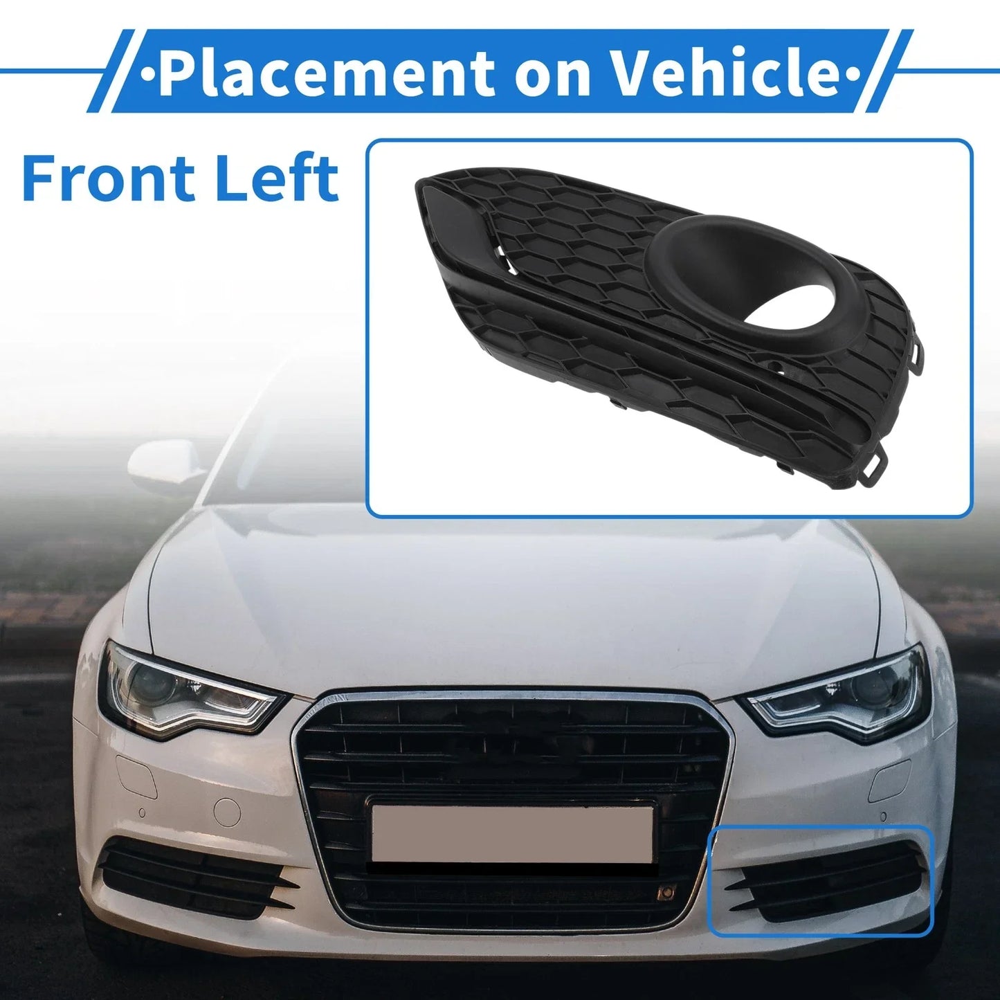 Front Left Fog Light Grill for Honda Accord Crosstour (2014-2016)