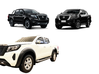 Front Matte Black Fender Flares for Nissan Navara (2021-2022)