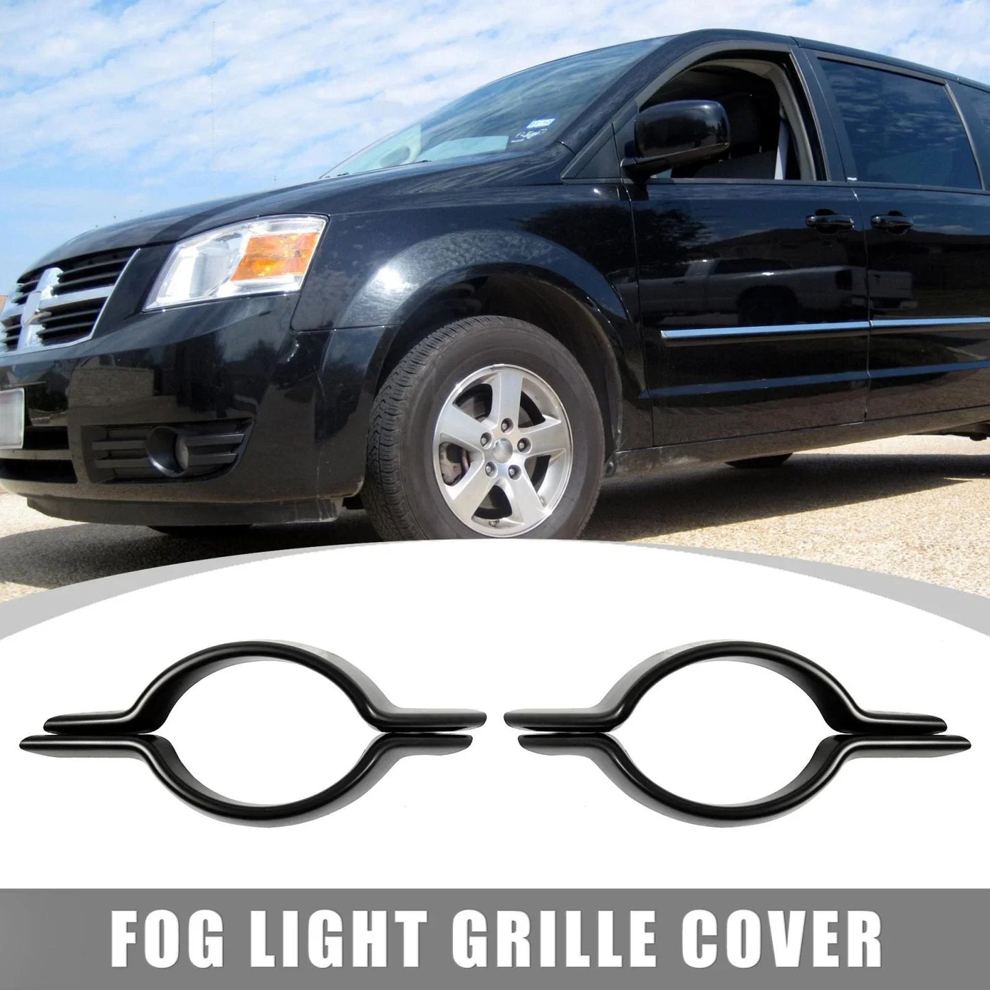 Fog Light Grille Covers for Dodge Journey (2011-2020) - 2 x Left Right Set