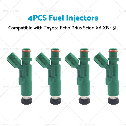 4PCS Fuel Injectors for Scion XA XB, Toyota Echo, Prius (2000-2009)