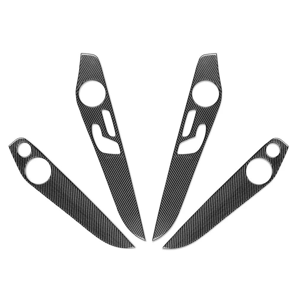 Carbon Fiber Black Interior Door Panel Cover Trim for GLC Class (2016-2021)