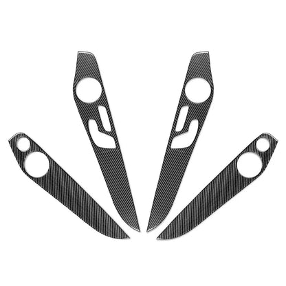 Carbon Fiber Black Interior Door Panel Cover Trim for GLC Class (2016-2021)