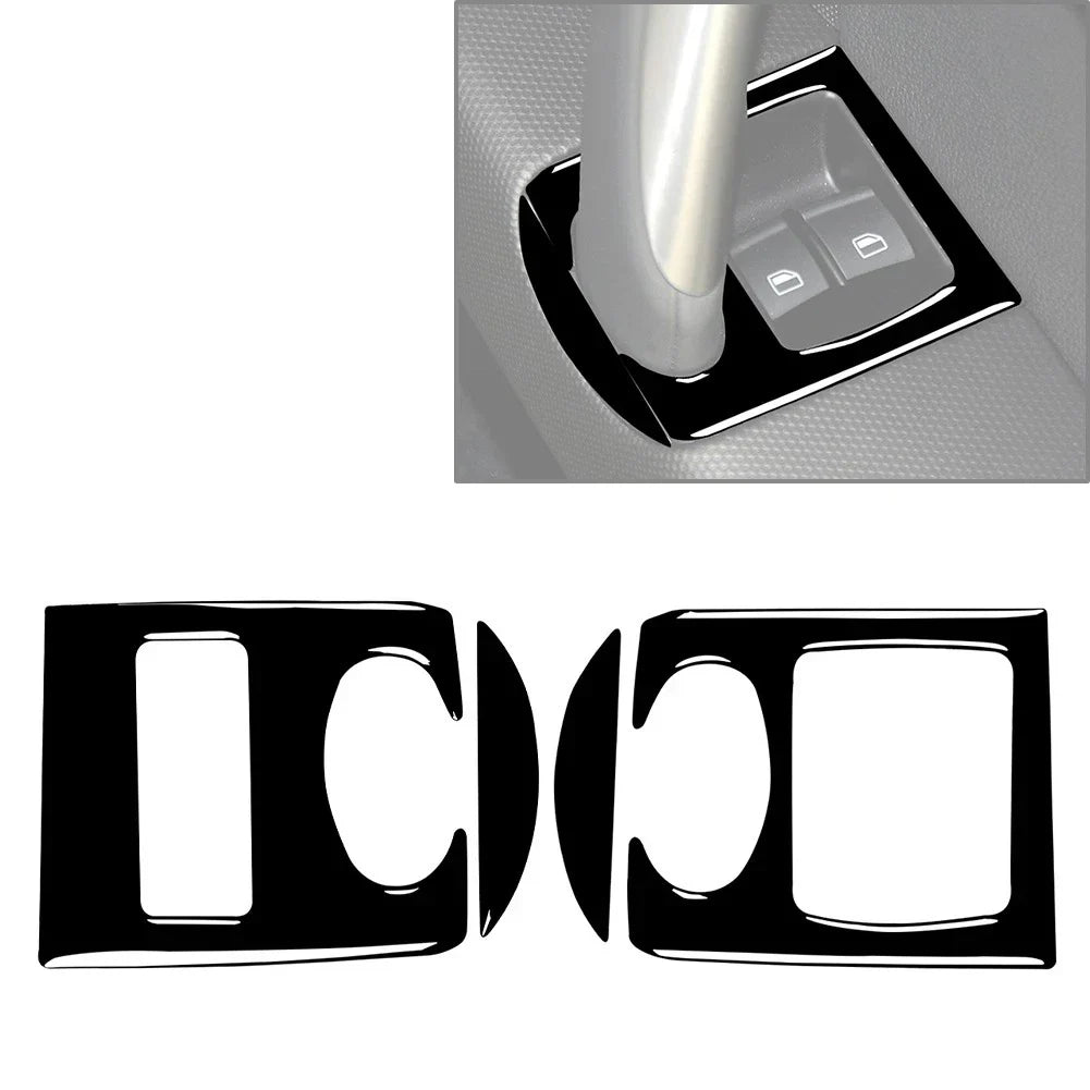 Door Window Lift Switch Panel Cover for Audi TT TTS TTRS (2008-2014) Black