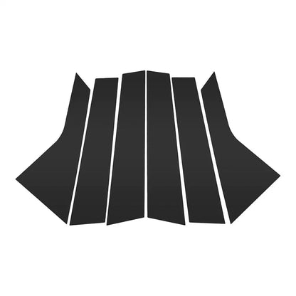 Gloss Black Pillar Post Trim Covers for Cadillac XT5 (2017-2023)