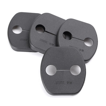 4 x Door Lock Cover Pad Guard for Nissan Qashqai (2008-2013) Black ABS