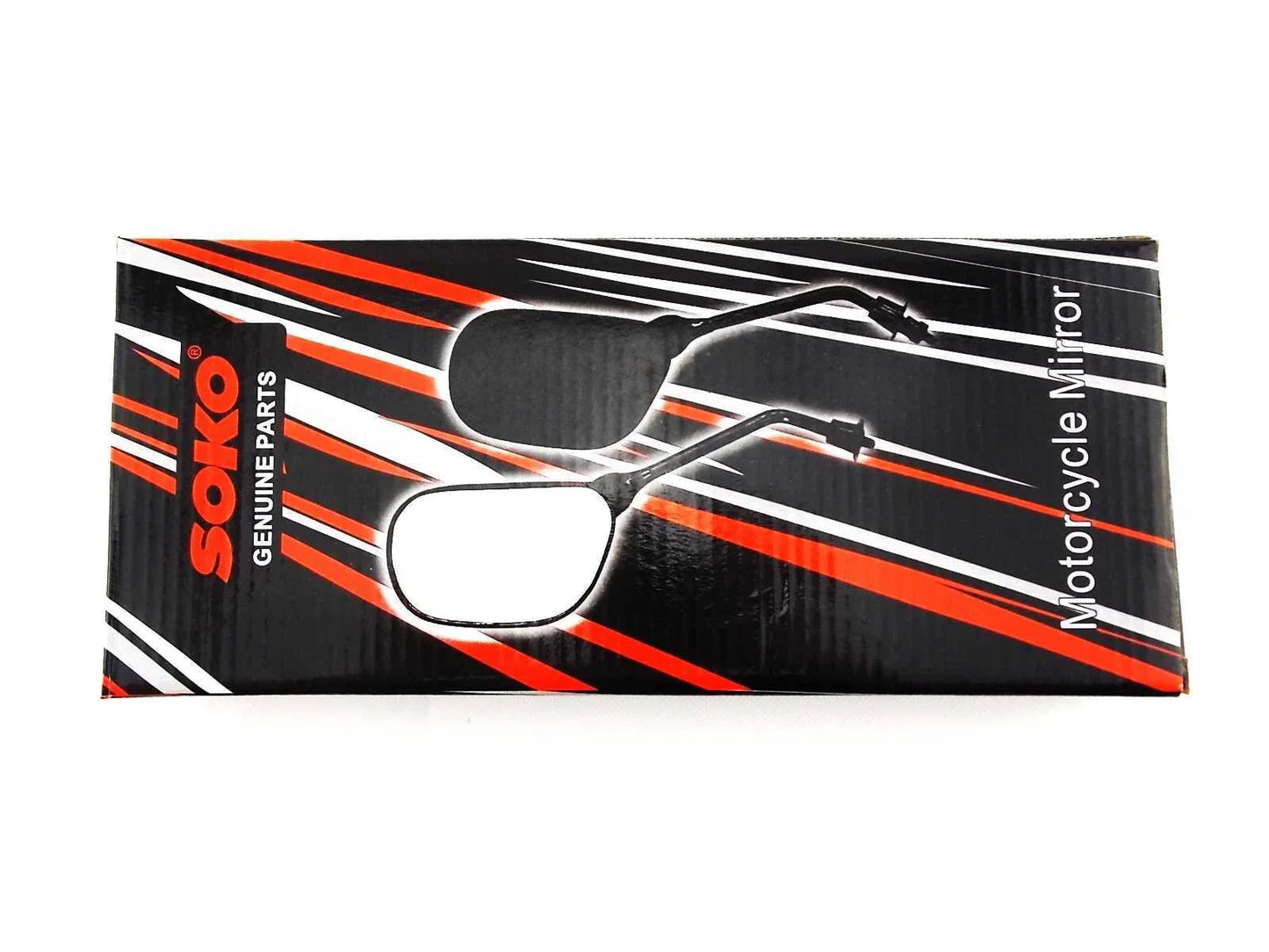 Black Oval Soko Rear View Mirrors for Kawasaki CS250 (1985)