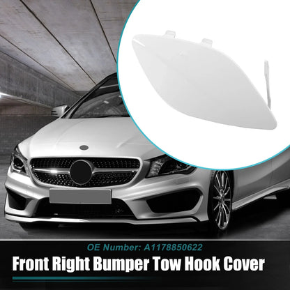 Front Bumper Tow Hook Cover for Mercedes-Benz CLA-Class (2014-2023) White