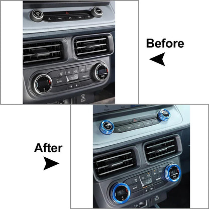 AC Headlight Switch Knob Ring for Ford Maverick (2022-2023) Blue