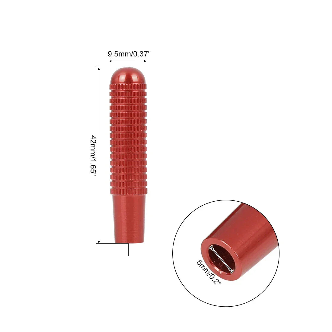 4 Pcs Aluminum Alloy Door Lock Knob Pins Red for Mercedes-Benz