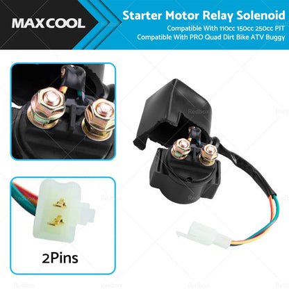 Starter Motor Relay Solenoid for 110cc 150cc 250cc PIT PRO Quad ATV Buggy