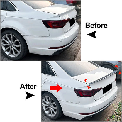 Carbon Fiber Rear Trunk Spoiler for Audi A4 S4 B9 Sedan (2017-2024)