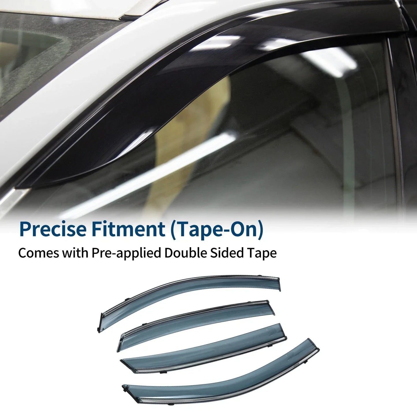 Car Window Deflectors for Honda Civic Hatchback 2016-2021 Side Vent Visors